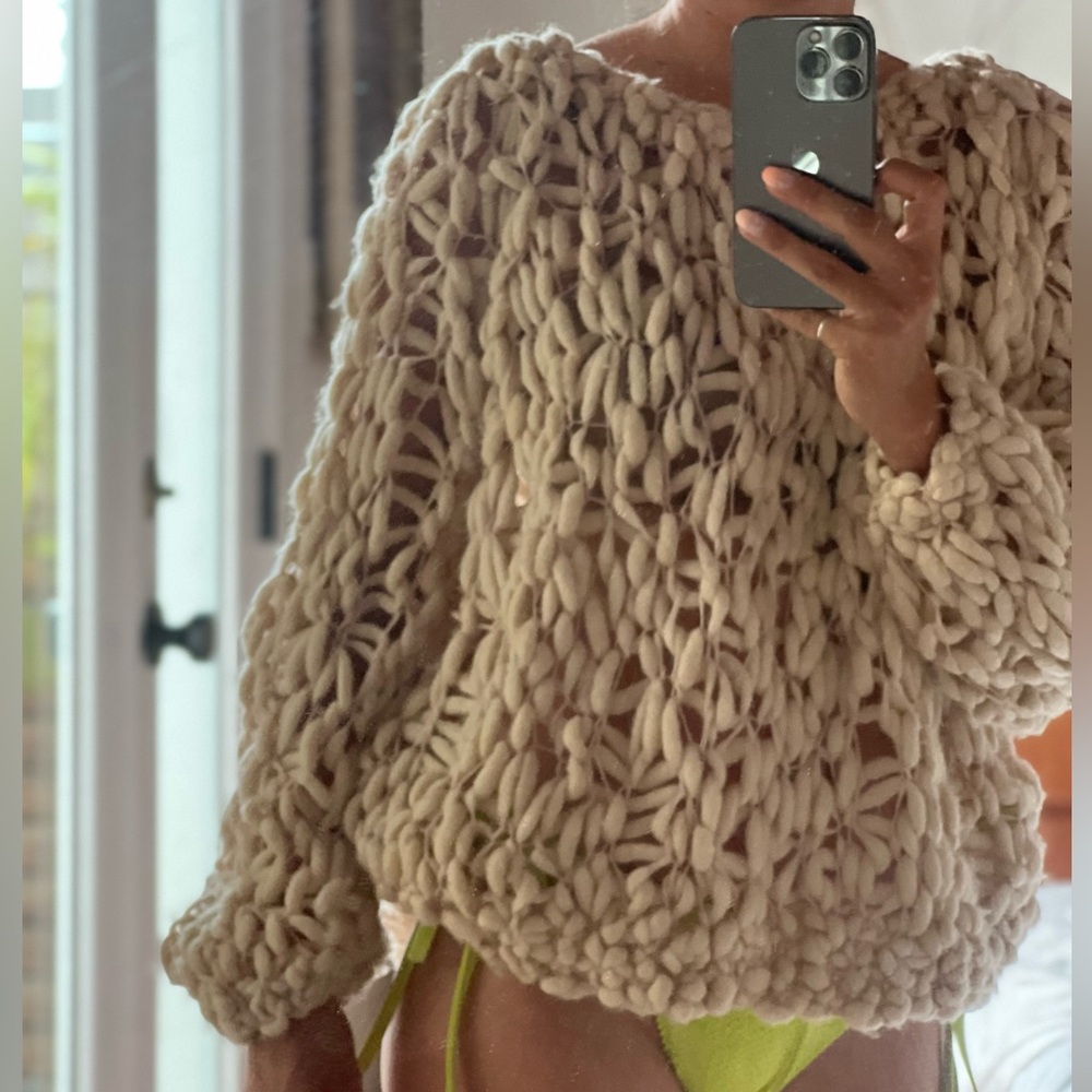 Topshop Chunky Wool Knit Sweater